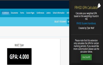 FRHSD GPA Calculator