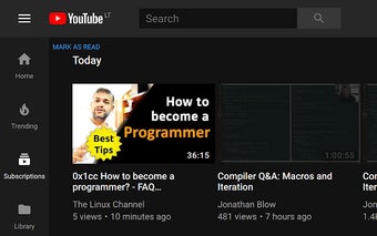 Youtube subscription unread tracker