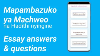Mapambazuko Ya Machweo-Answers