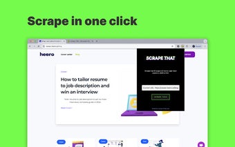 Scrape That - free web scraper