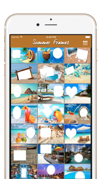 Summer Photo Frames  Sunny Beach Pictures Frames