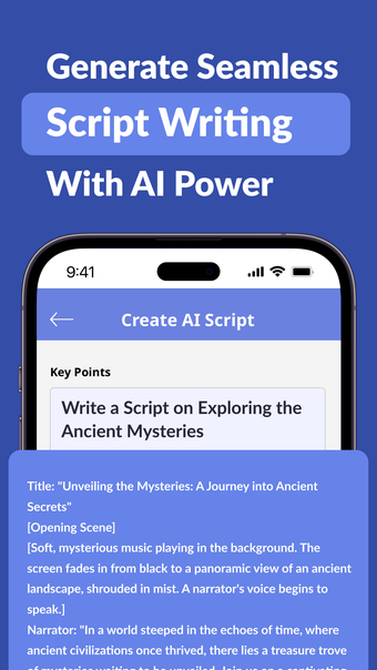 AI Script Writer Generator