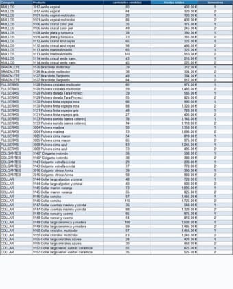 Plantilla lista de equipaje para Excel