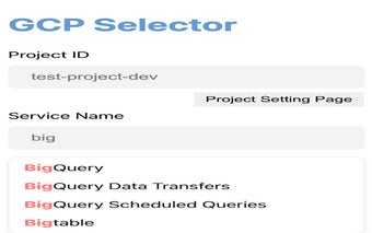 GCP Selector