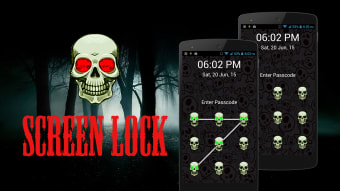 Skull Pattern Screen Lock
