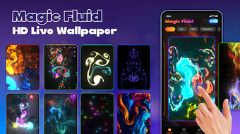 Mega Fluid Live Wallpaper 4D