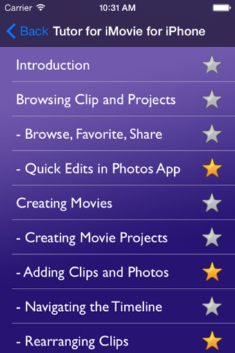 Tutor for iMovie for iPhone