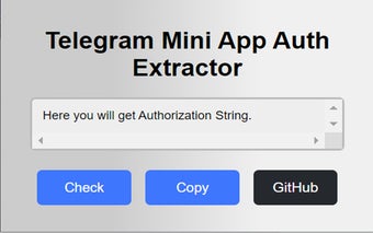 Telegram Mini App Auth Extractor