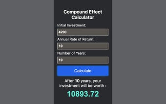 Compound Effect Calculator