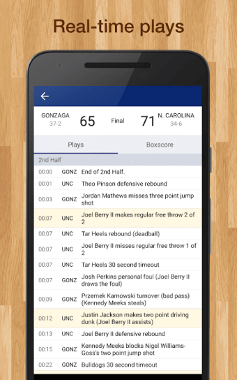 Scores App: College Basketball
