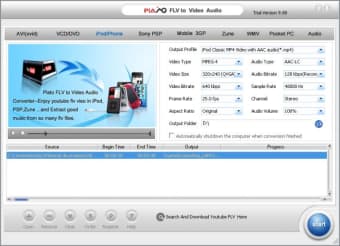 Plato FLV to Video Audio Converter