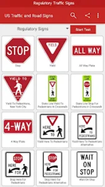US Traffic and Road Signs