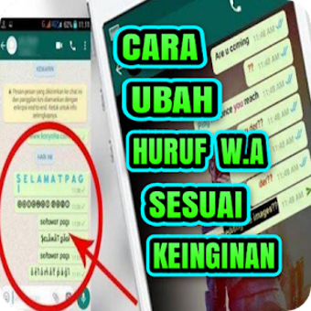 Cara Ubah Huruf WA Berwarna