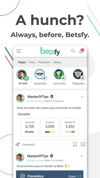 Betsfy - the sports betting social network