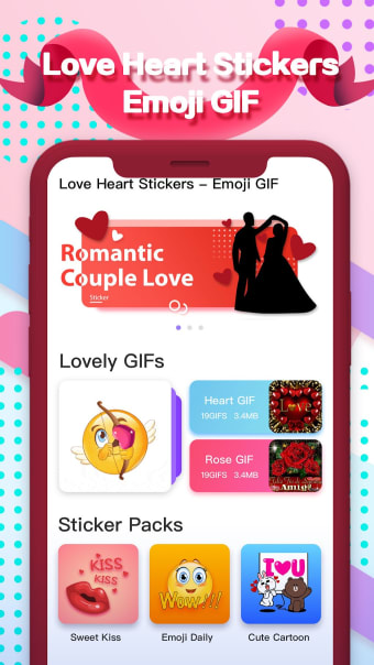 Love Heart Stickers -Emoji GIF