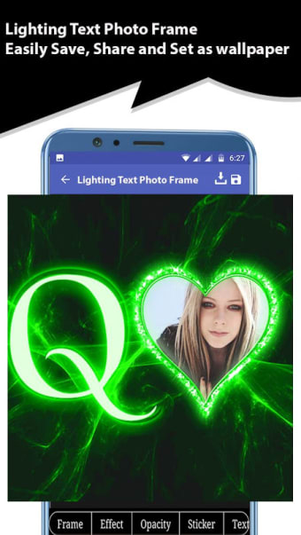Lighting Text Photo Frame