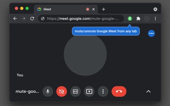 Mute Google Meet