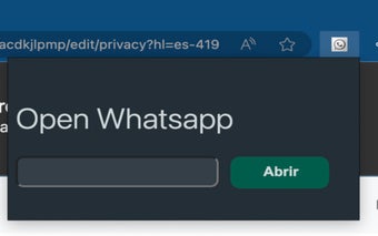 Open WhatsApp Extention