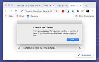 Chrome Tab Limiter - 10 Tabs