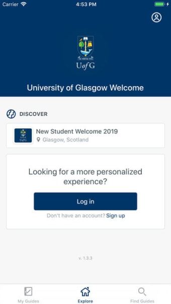 University of Glasgow Welcome