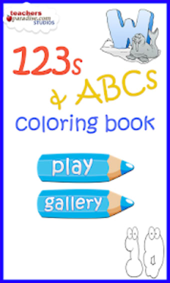123s ABCs Kids Coloring Book