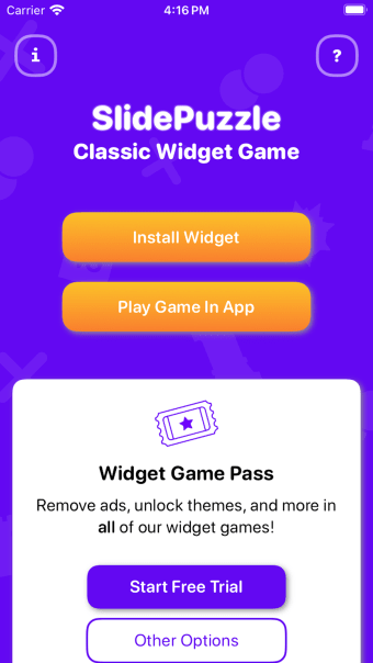 Slide Puzzle Classic Widget