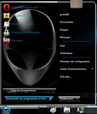 Thème alien pour Windows 7