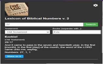 Lexicon of Biblical Numbers