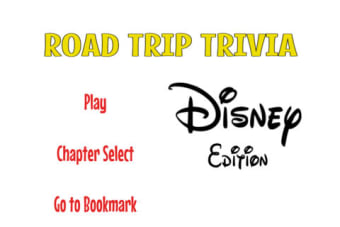 Road Trip Trivia Disney Edition