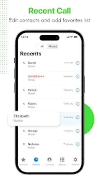 Call Screen Dialer - iOS Style
