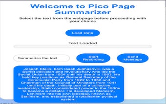 Pico Page Summarizer