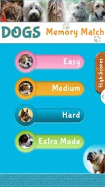 Dogs Memory Match Pairs Game