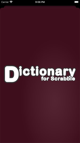 Dictionary for Scrabble