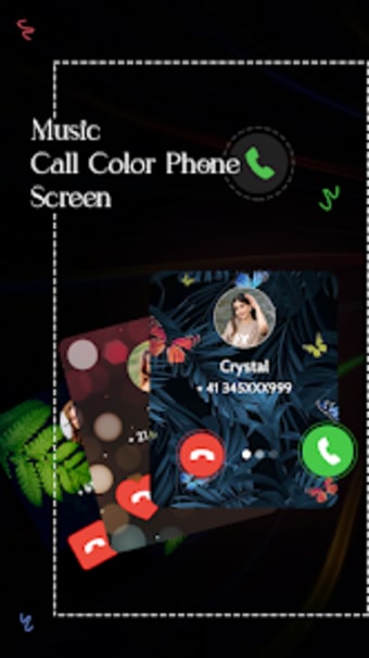 Music Call Color Phone Screen