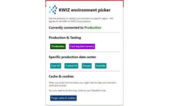 KWIZ Environment Picker