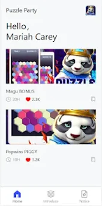 Puzzle Party Panda