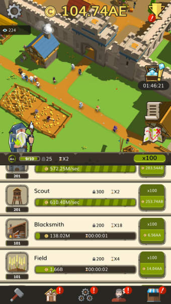 Medieval: Idle Tycoon Clicker