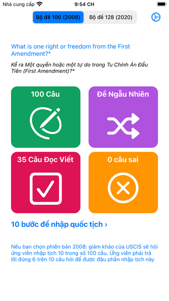 Ôn Thi Quốc Tịch Mỹ