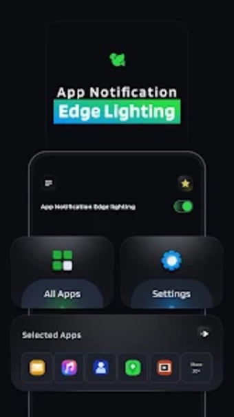 App Notification Edge Lighting