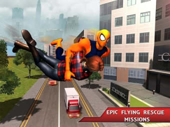 Flying Spider Hero Survival