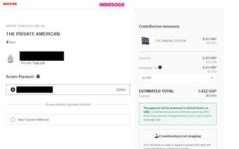 Zero IndieGoGo Tip