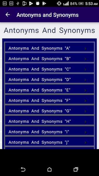 Learn Antonyms & Synonyms