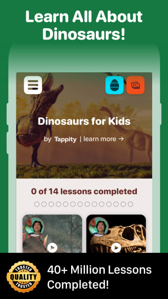 Dinosaur World App for Kids