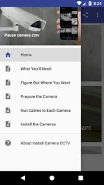 Install and pause cctv camera