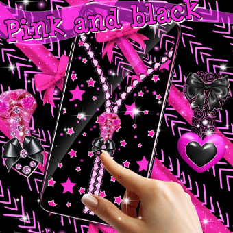 Locker black and pink