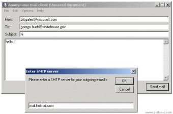 Anonymous mail client