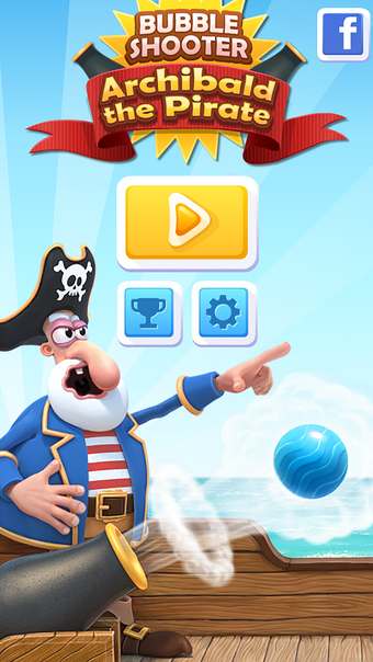 Bubble Shooter Archibald the Pirate