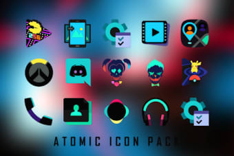 ATOMIC - Dark Retro Future Icons