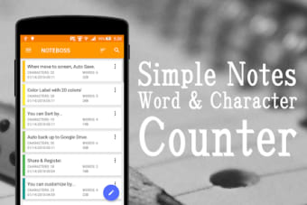 Notes  Word Counter :NOTEBOSS