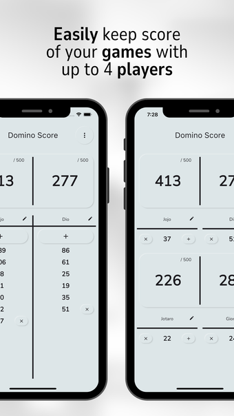 Domino Score Tracker